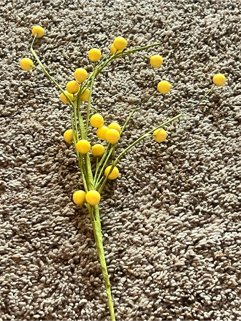 Ashland Yellow Spring Berry Spray Artificial Floral Stems - Home Accents (8)